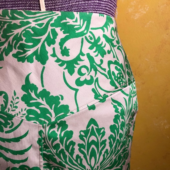 Diane von Furstenberg green printed skirt - Picture 2 of 8